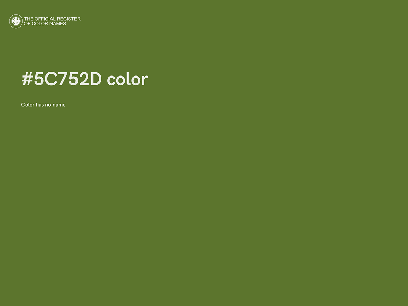 #5C752D color image