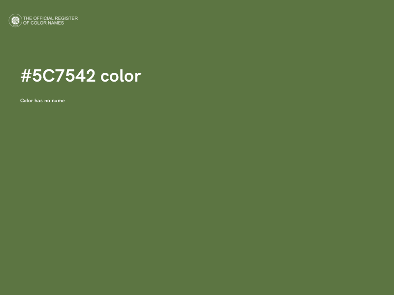#5C7542 color image