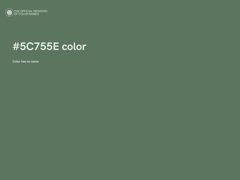 #5C755E color image