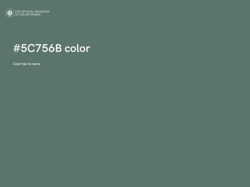 #5C756B color image