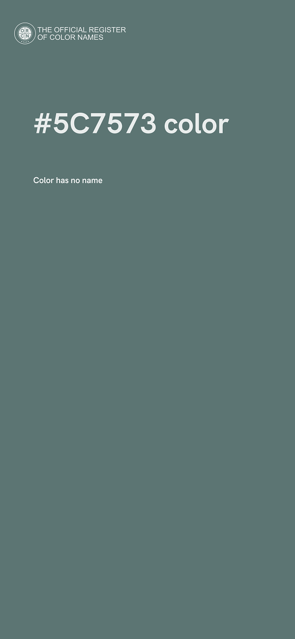 #5C7573 color image