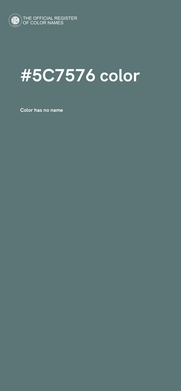#5C7576 color image