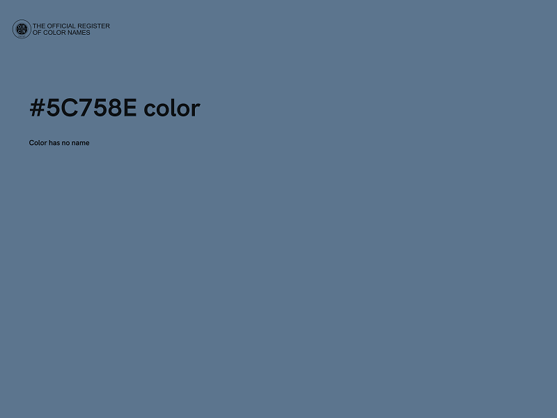 #5C758E color image