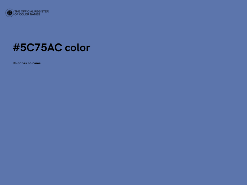 #5C75AC color image
