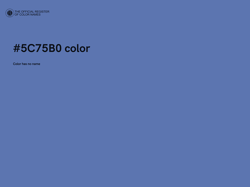 #5C75B0 color image