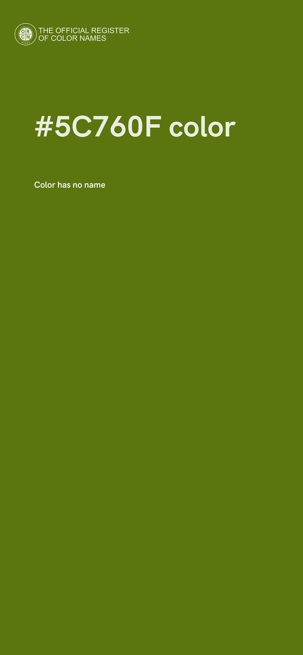 #5C760F color image