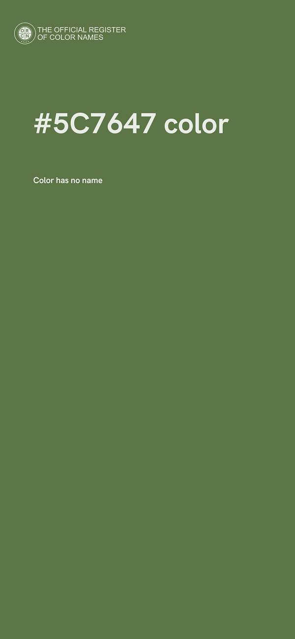 #5C7647 color image
