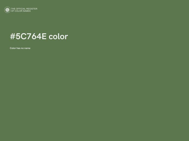 #5C764E color image