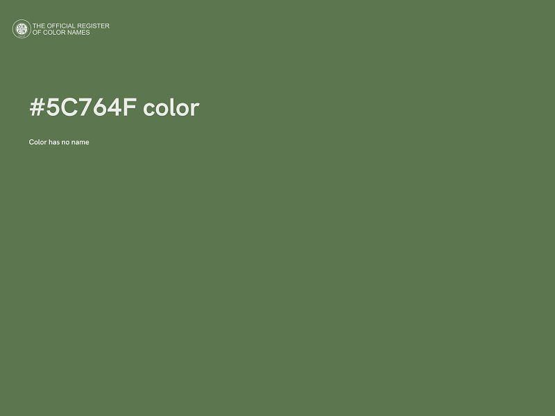 #5C764F color image