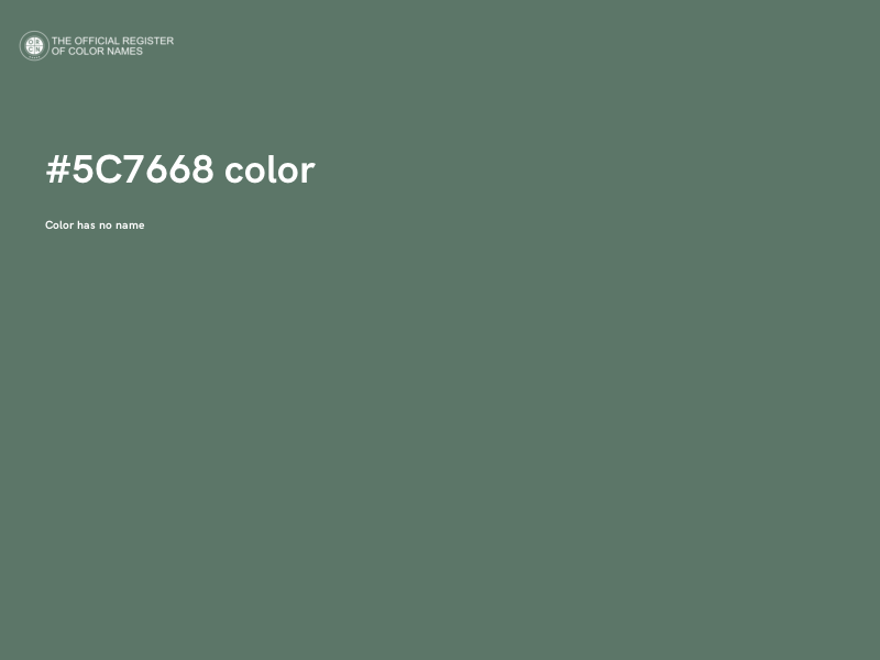 #5C7668 color image