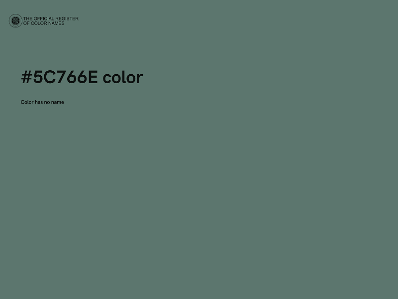 #5C766E color image