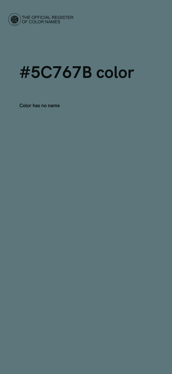 #5C767B color image