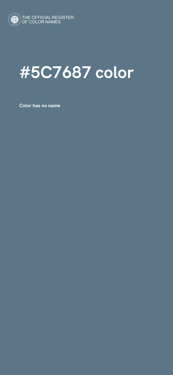 #5C7687 color image