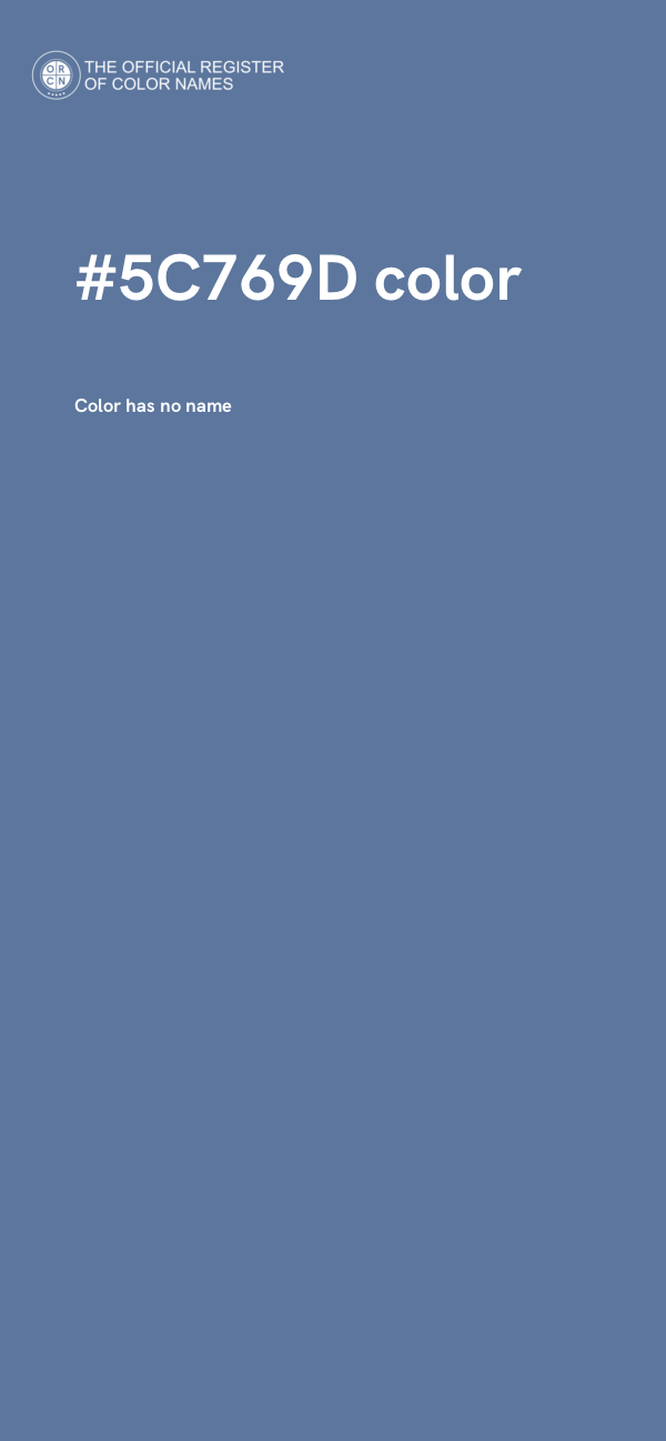 #5C769D color image