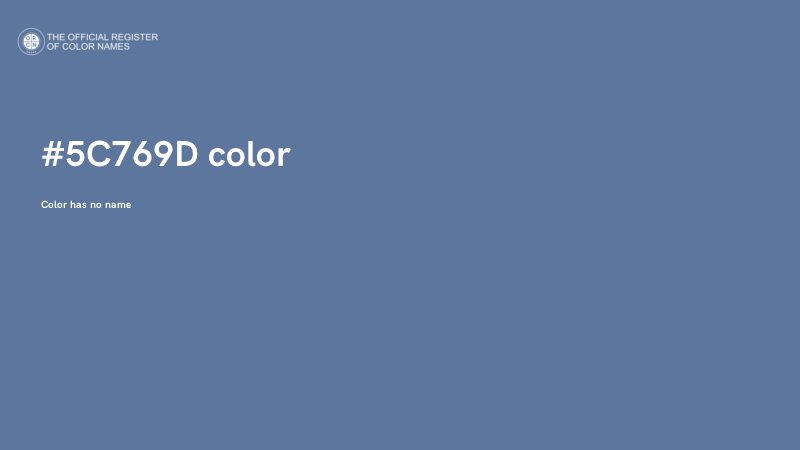 #5C769D color image