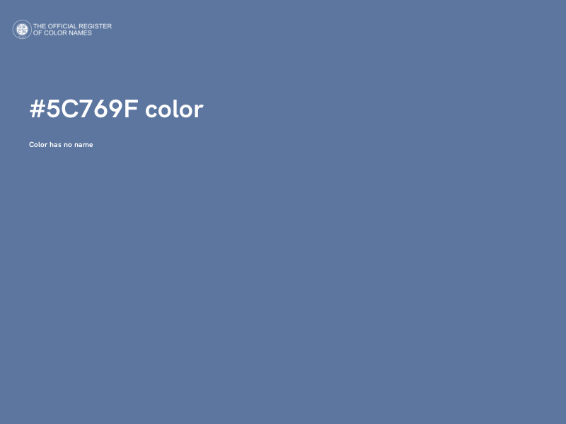 #5C769F color image