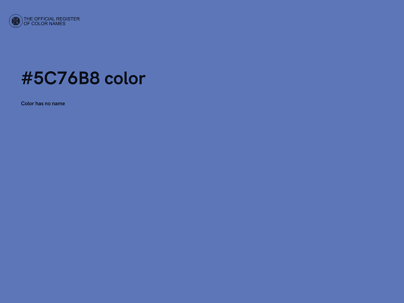 #5C76B8 color image