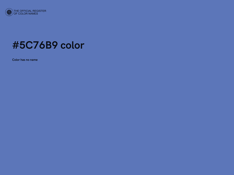 #5C76B9 color image