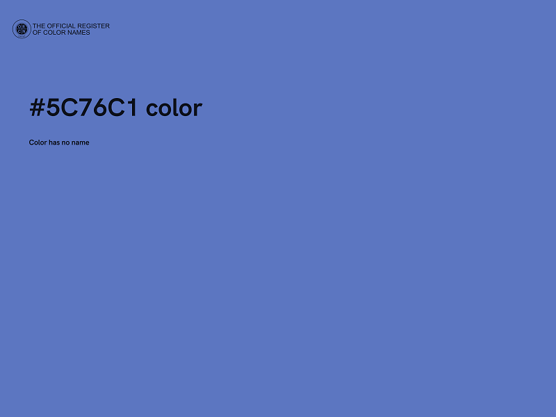 #5C76C1 color image