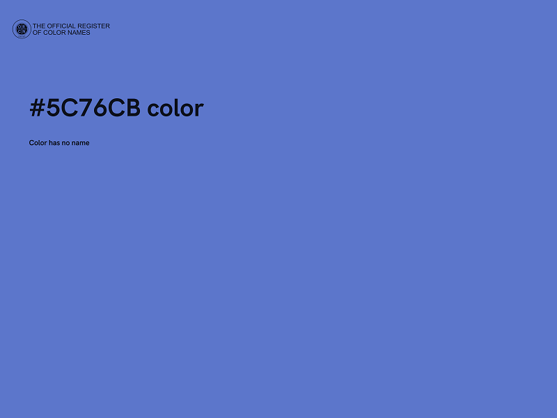 #5C76CB color image
