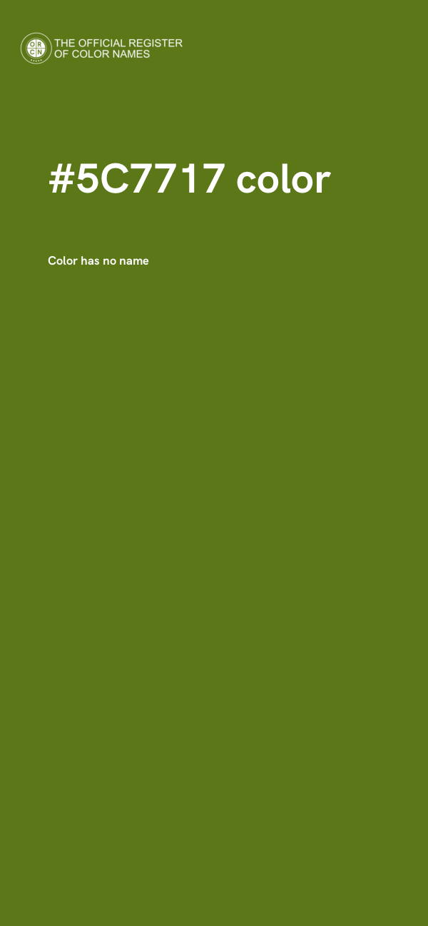 #5C7717 color image