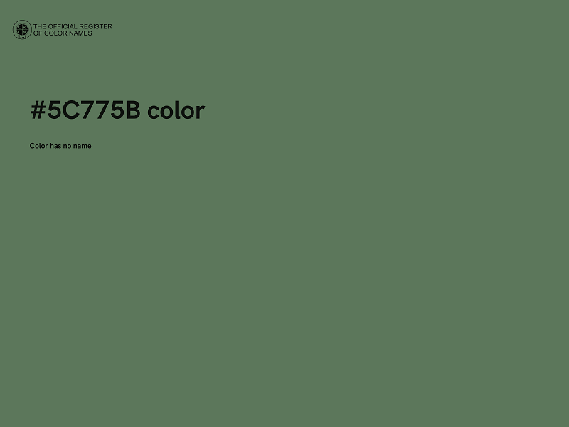 #5C775B color image