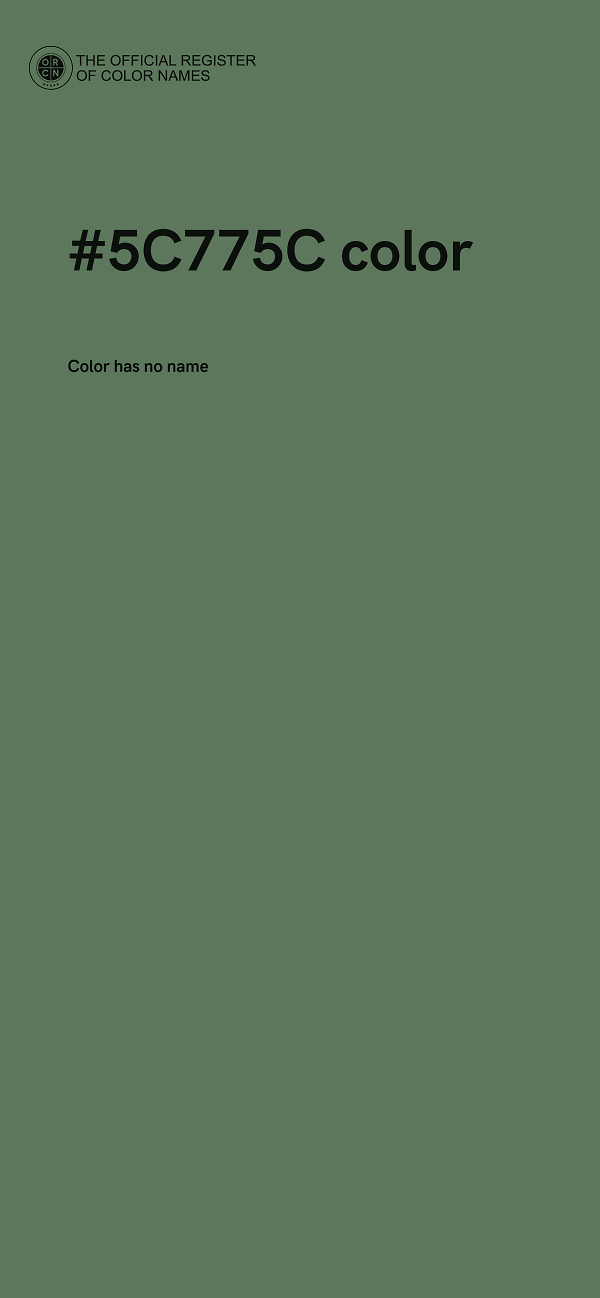 #5C775C color image
