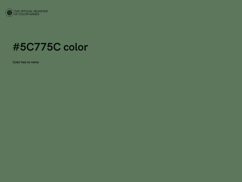 #5C775C color image