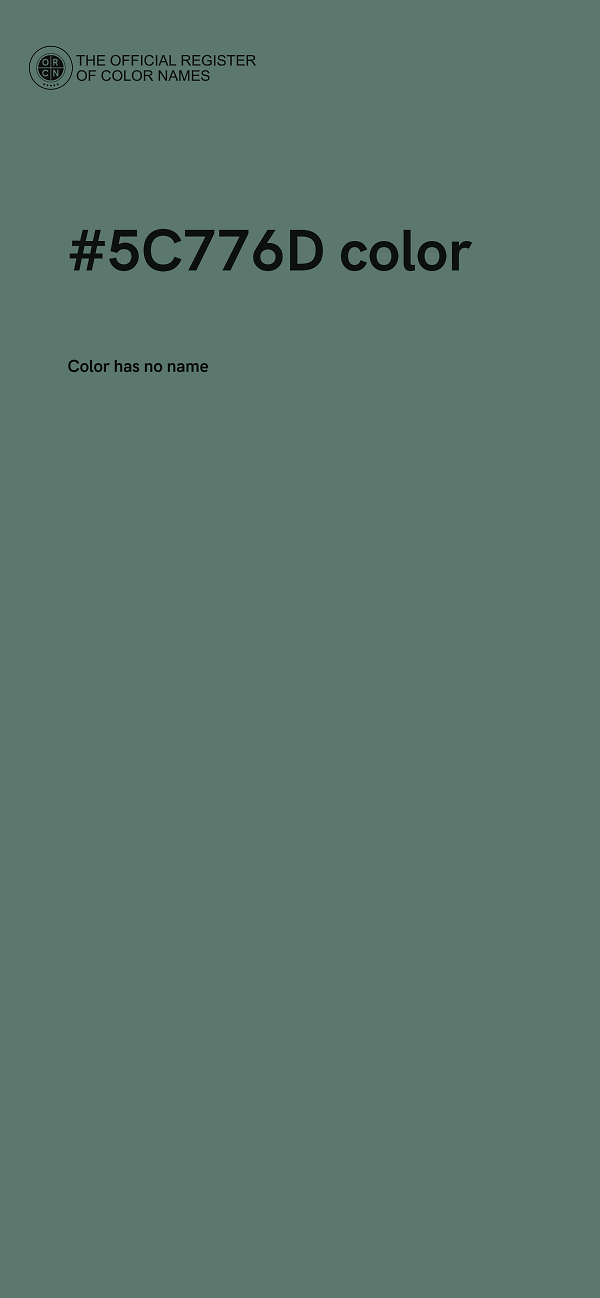 #5C776D color image