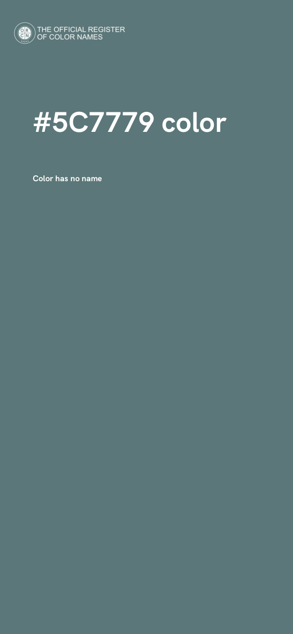 #5C7779 color image