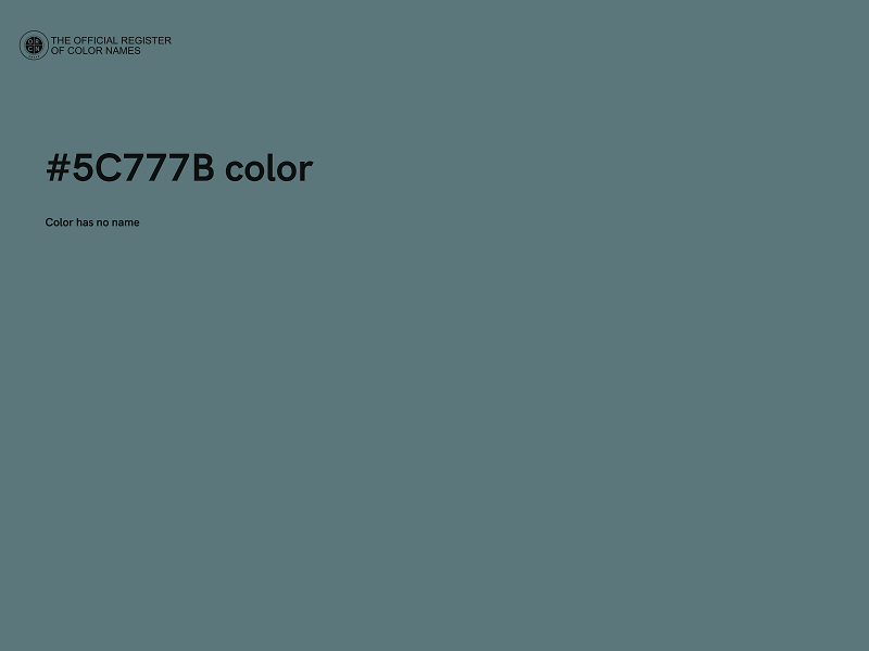 #5C777B color image