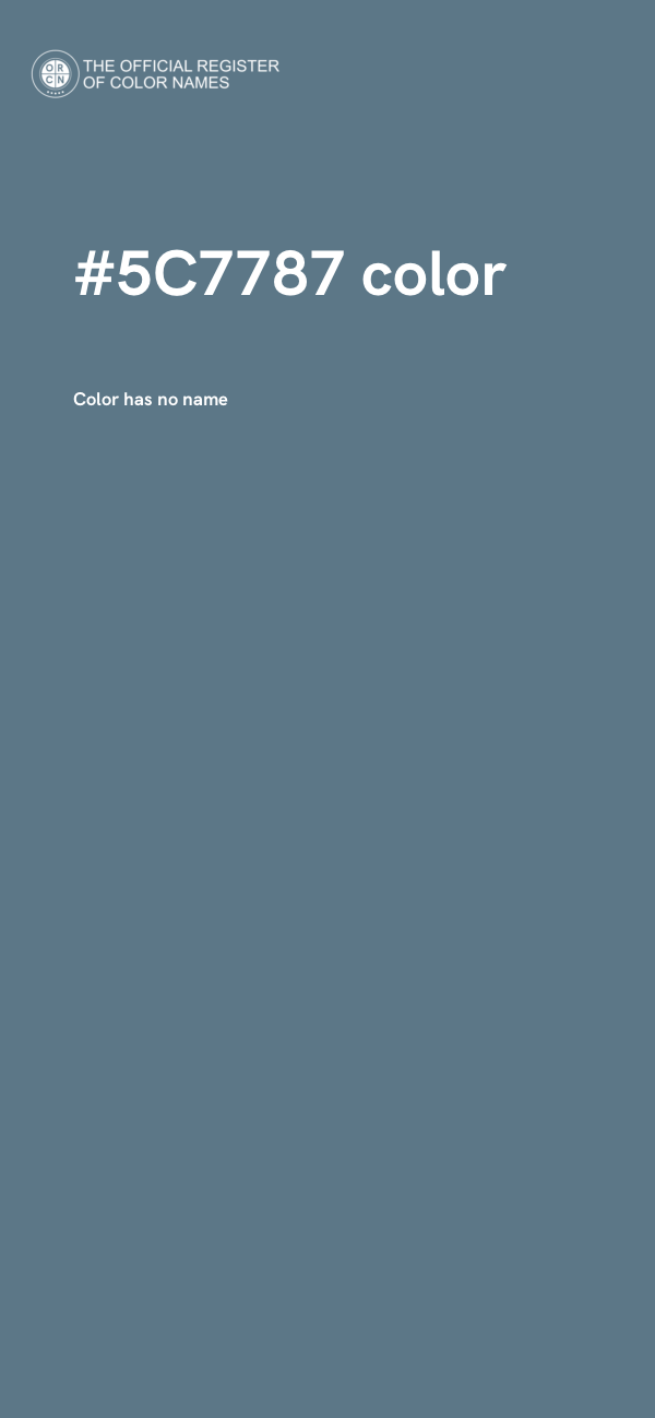 #5C7787 color image