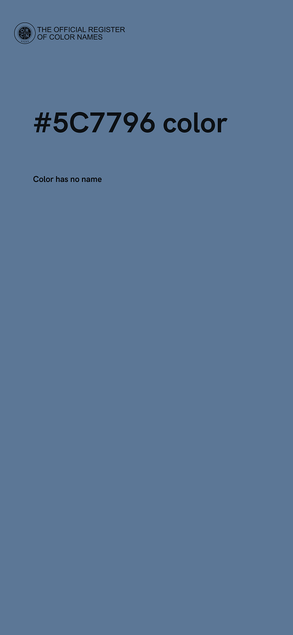 #5C7796 color image
