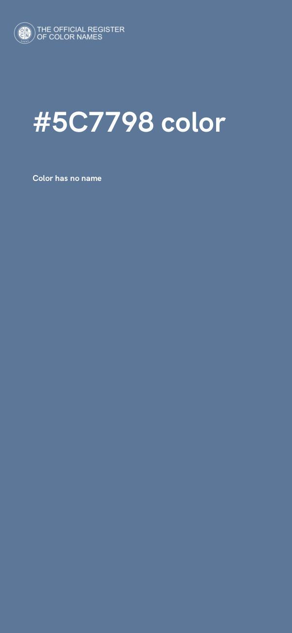 #5C7798 color image