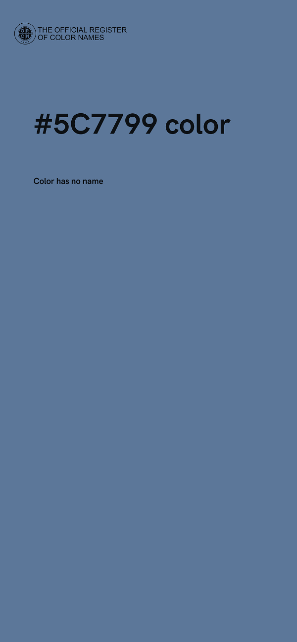 #5C7799 color image