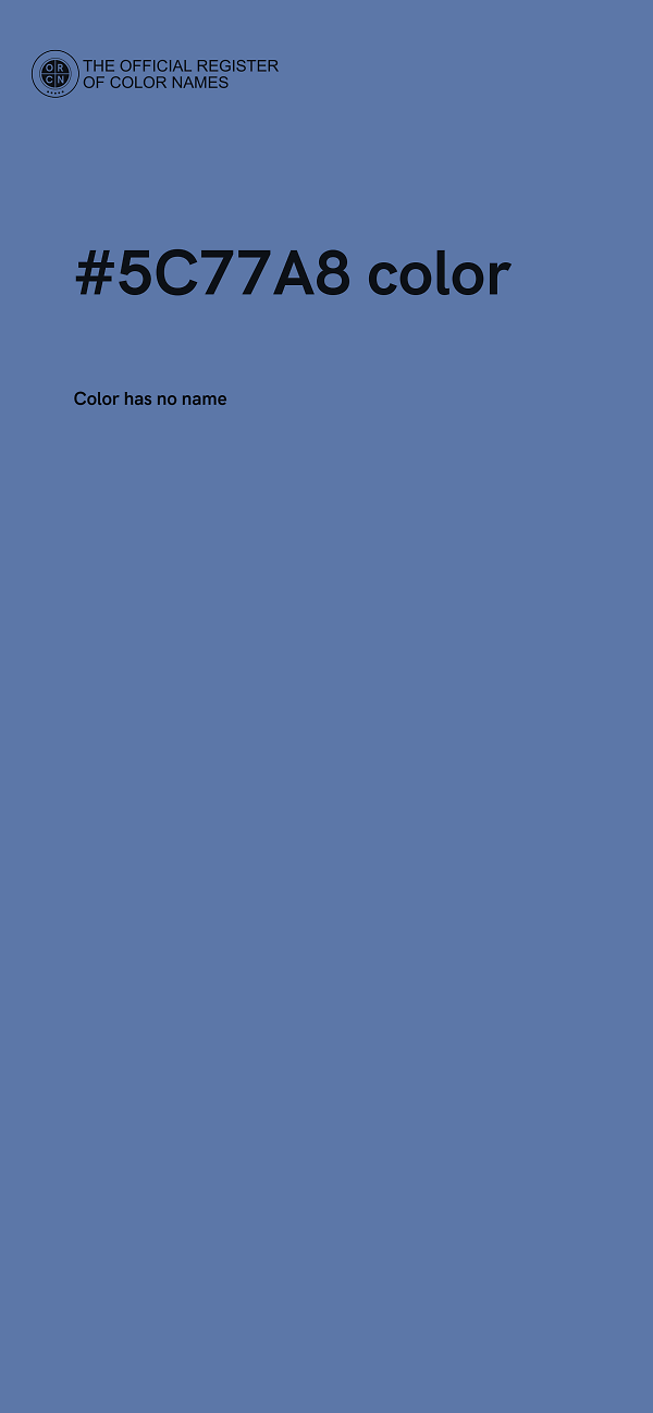 #5C77A8 color image