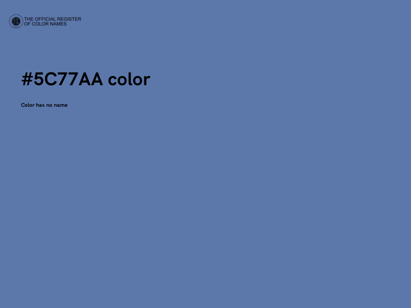 #5C77AA color image