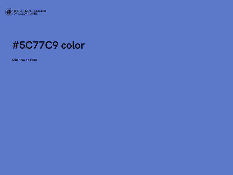 #5C77C9 color image