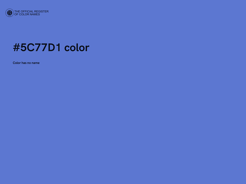 #5C77D1 color image