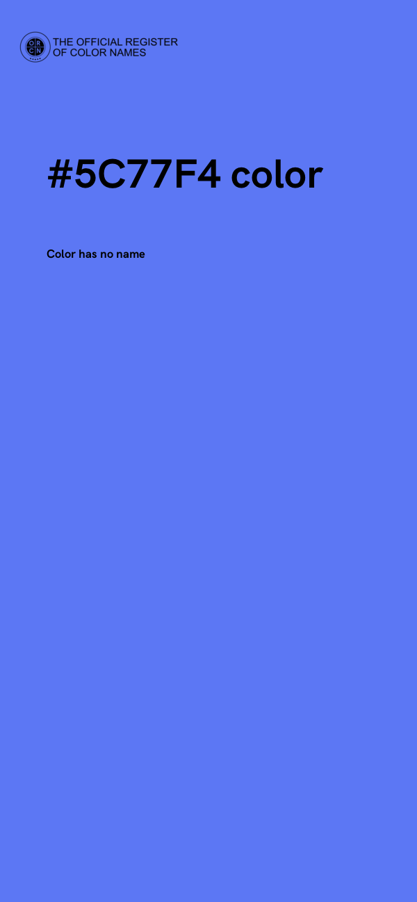 #5C77F4 color image