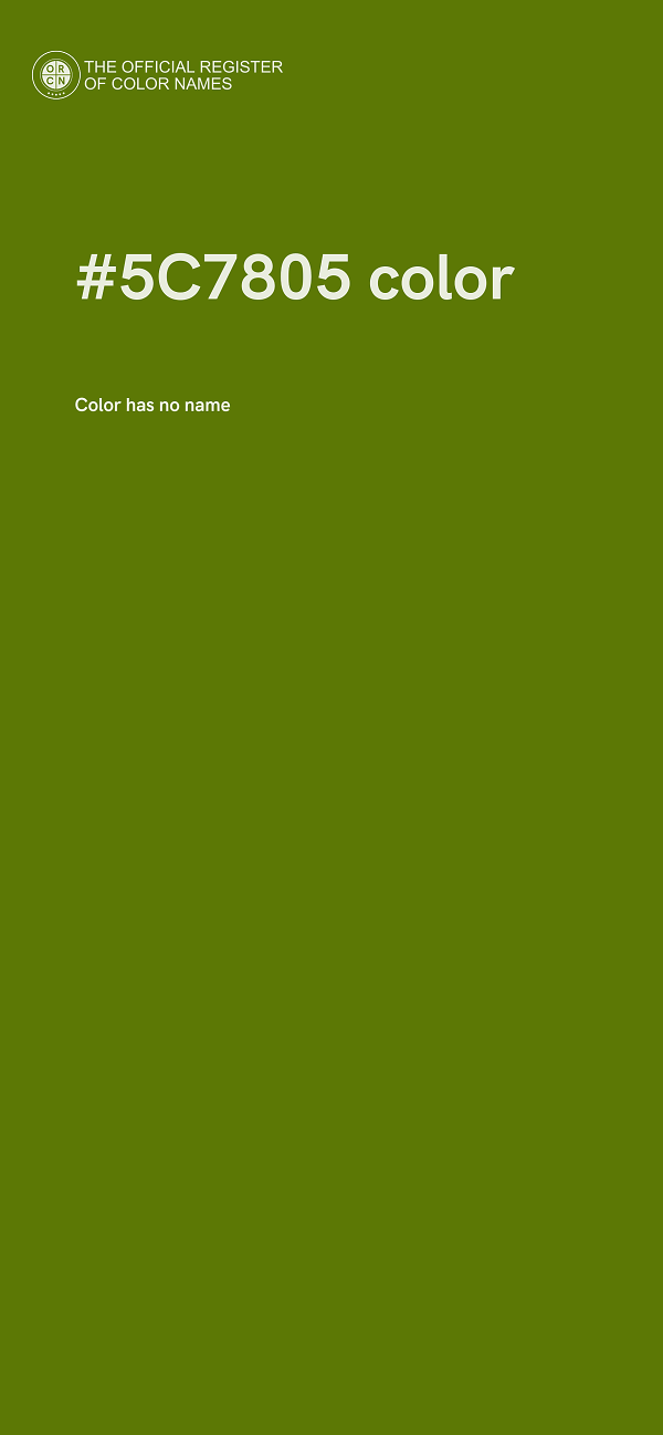 #5C7805 color image