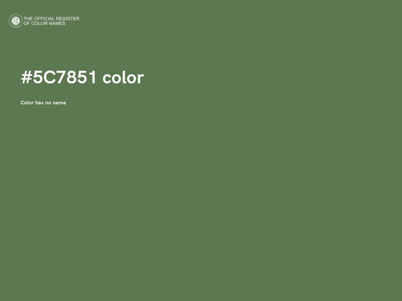 #5C7851 color image