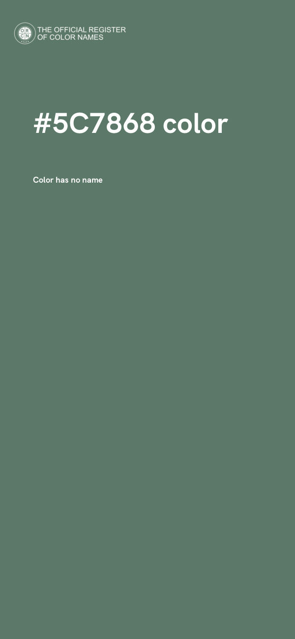 #5C7868 color image