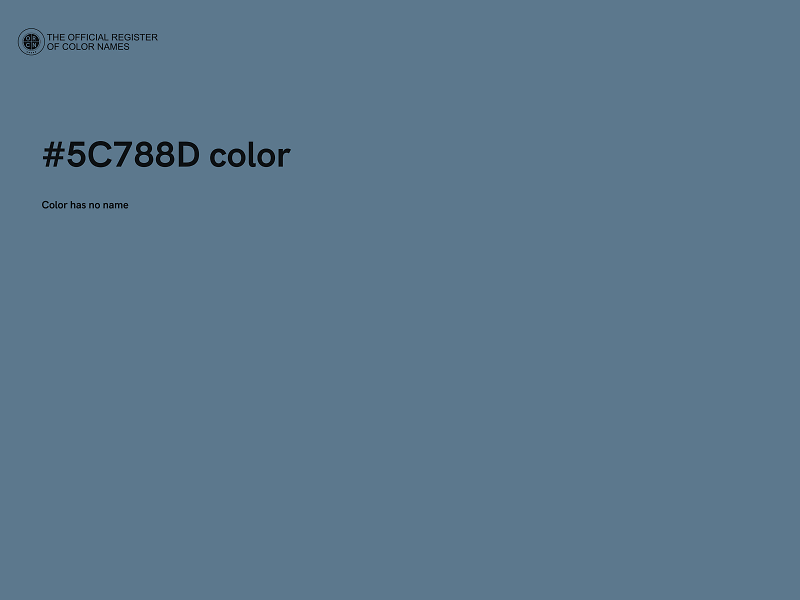 #5C788D color image