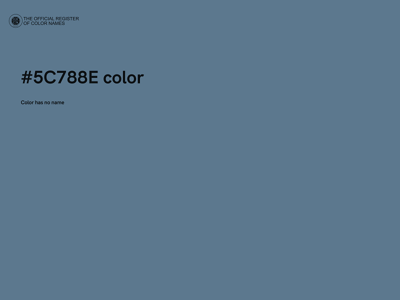 #5C788E color image