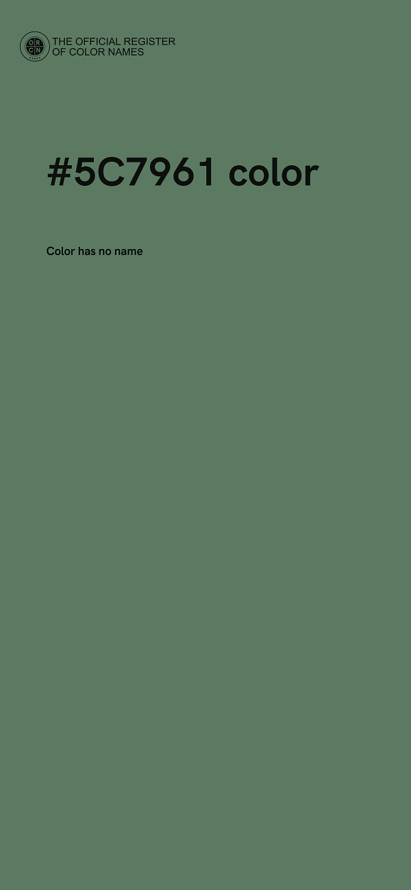 #5C7961 color image