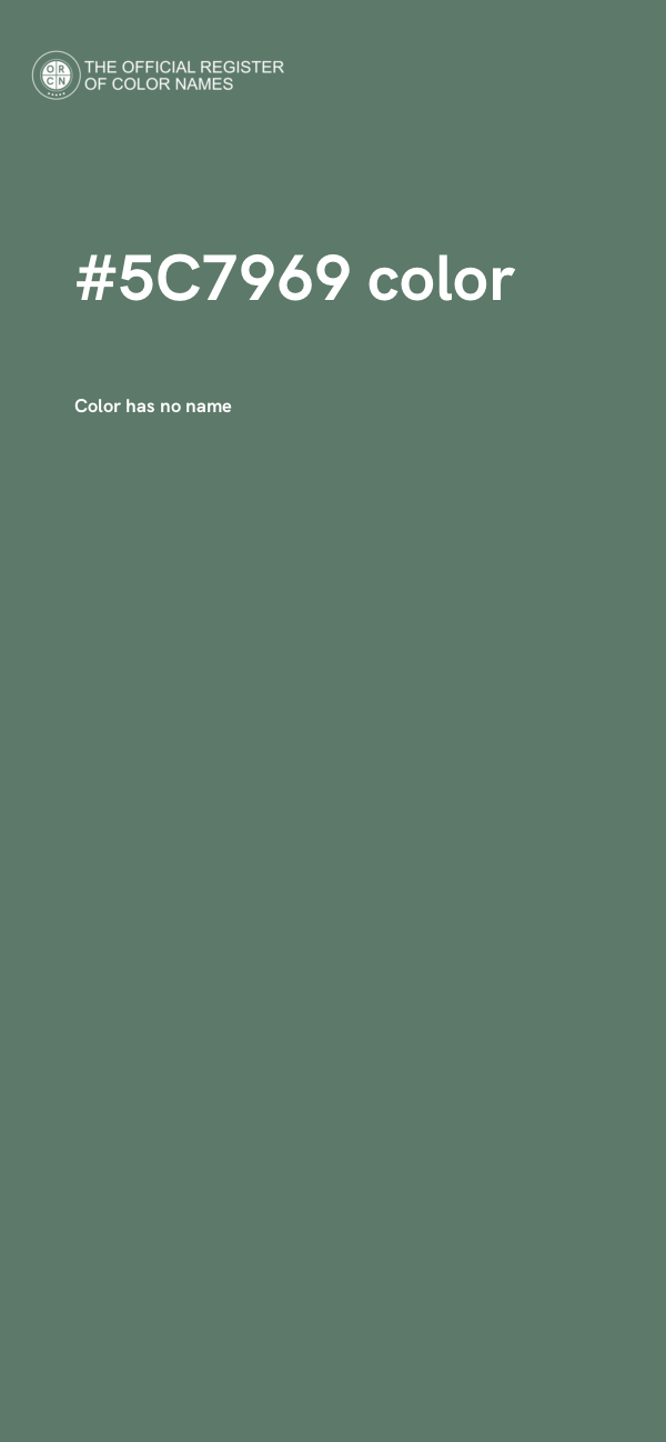 #5C7969 color image