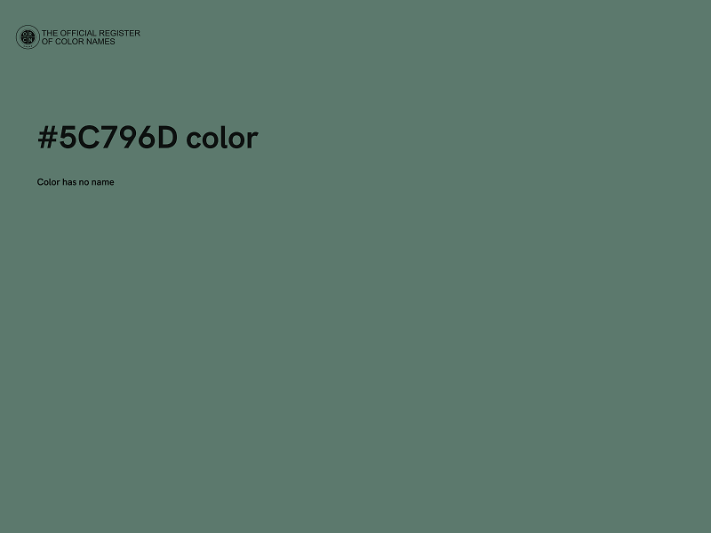 #5C796D color image