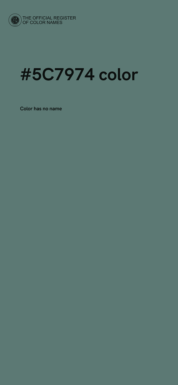 #5C7974 color image