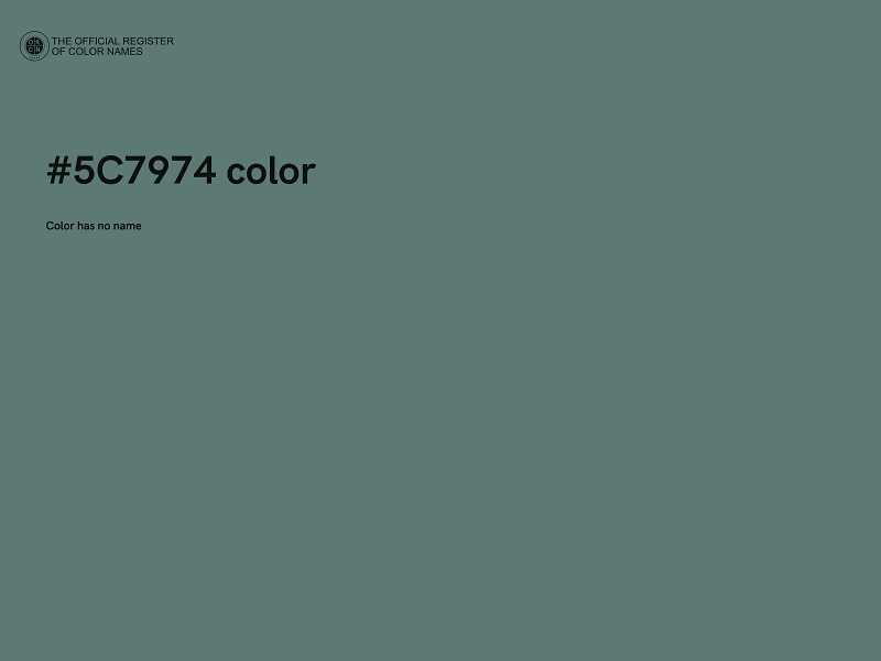 #5C7974 color image